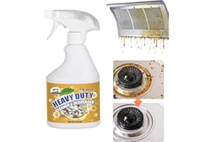 GENERIC Powerful Kitchen Degreaser Foam Spray, Kitchen Heavy Oil Cleaning Agent, All Purpose Household Cleaning Spray for Oven,On All Surfaces,Lemon Fresh Scent 500ml