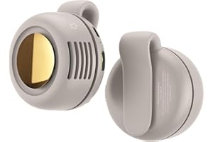 Personal Clip On Fan for Waist and Neck, 360° Rotating Portable Mini Fan with 3 Levels for Outdoor Cooling, Travel, Hiking(wh
