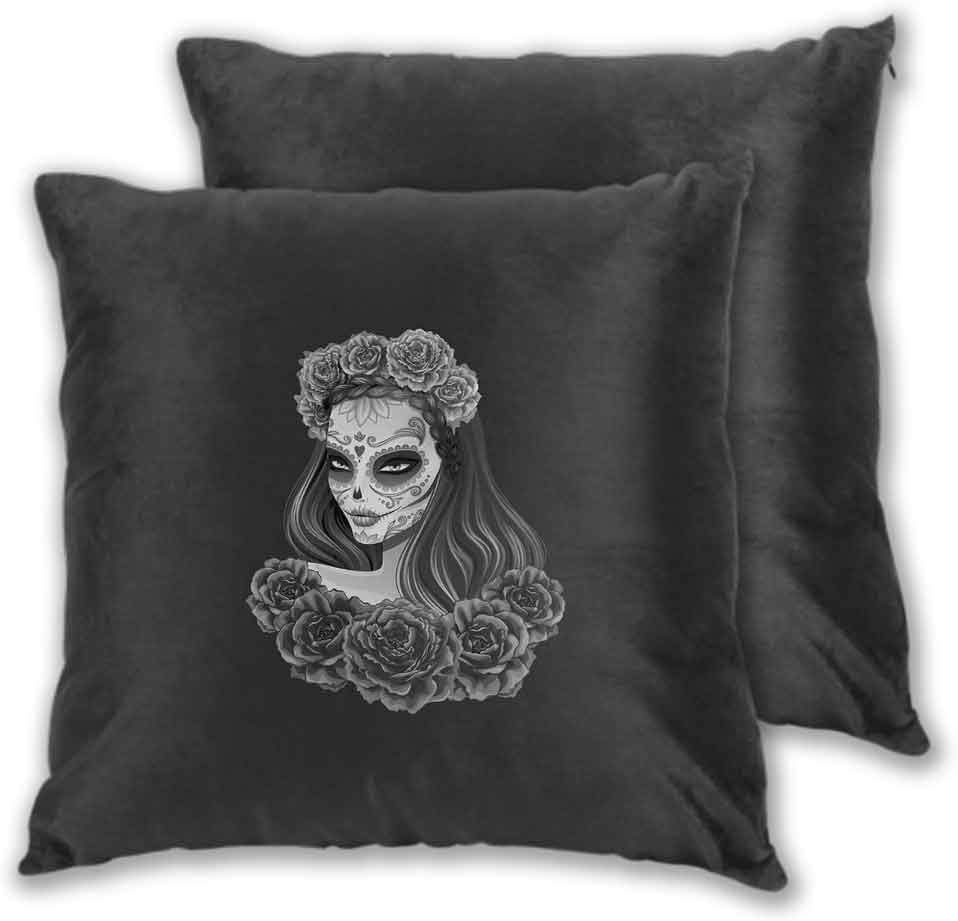 Amazon Com Day Of The Dead Pillowcase Lightweight Gothic Young