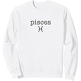Pisces Symbol - Astrology Zodiac Sign Minimalist Sweatshirt
