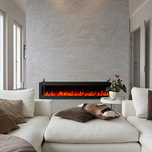 Gmhome 60 Electric Fireplace Wall Mounted Freestanding Heater