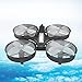 RCtown ELF Mini Drone for Kids, 2.4Ghz 6-Axis Gyro Headless Mode LED Lights Remote Control RC Quadcopter (Black)