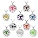Gouraml Aromatherapy Essential Oil Diffuser Necklace Pendant Locket Jewelry Hypo-allergenic 316L Surgical Grade Stainless Steel 24 Inch Chain and 10pcs Washable pads(Lotus Of life)