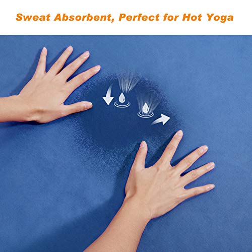 image for TOPLUS Yoga Towel, Sweat Absorbent Non-Slip Hot Yoga Towel + Hand Towe