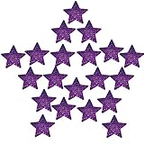 YPS Disposable Adhesive Pasties Sexy Nipple Cover Breast Petals Bra Multi Colors (10 Pairs Star Glitter-Purple)