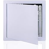 Suteck Plastic Access Panel for Drywall Ceiling 6 x 6 Inch Reinforced Plumbing Wall Access Doors Removable Hinged White