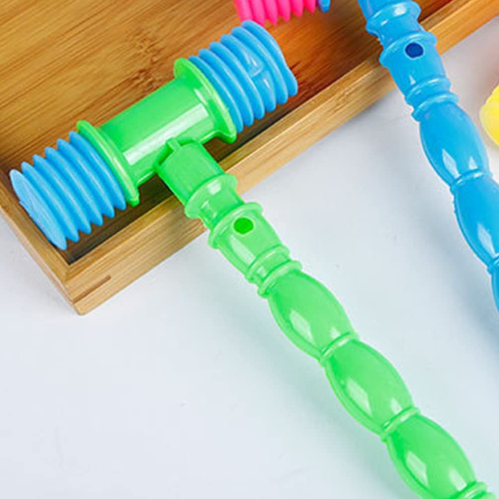 NUOBESTY 8Pcs Baby Hammer Toy Set - Musical Pounding & Squeaky Beating Toys for Toddlers 1-3 | Colorful Plastic Gavel Mallet for Early Learning & Motor Skills Development (Random Color)