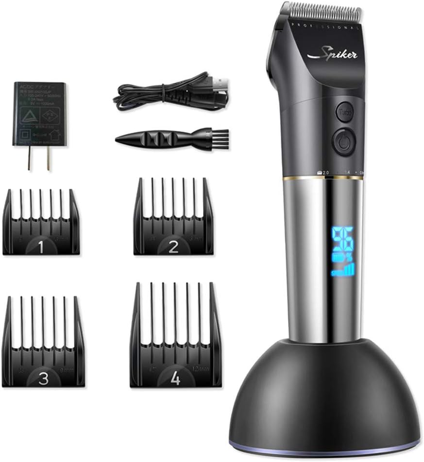 LUBANC Hair Clipper, Electric Hair Clippers USB Rechargeable Hair Trimmer Adjustable Hair Cutting Machine for Men