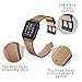 OXWALLEN Apple Leather Watch Band Leather Replacement Watch Strap with Stainless Metal Buckle Clasp iwatch series 1 2 3 Replacement strap (42mm, Brown)