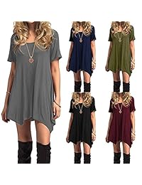 Century Star - Camiseta de manga corta para mujer, corte bajo, cuello en V