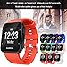 TopPerfekt Watch Band for Garmin Forerunner 35, Soft Silicone Replacement Strap Compatible with Forerunner 35 Smart Watch, Fit 5.11-9.05 Inch (130-230 mm) Wrist (Orange Red)