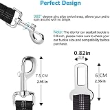 THE ONE Dog Seat Belt for Cars Adjustable Elastic 360 Degree Swivel (2 Pack) view 3
