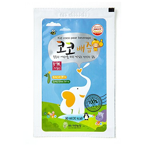 NATURAL FARM kids coco pear juice , 3 oz Aluminum pouch, 30 count - Thumbnail 7