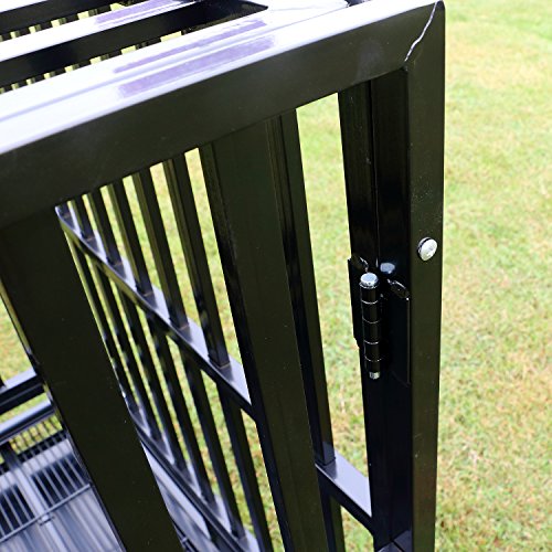 Bestmart INC 48" Heavy Duty Dog Cage Square Tube Crate Kennel Metal Pet Playpen Portable w/ Tray NEW