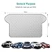 Tsumbay Car Windshield Sun Shade Blocks UV Rays Sun Visor Protector,Sun Cover for Car, 4 Layers of Protection Sunshade, Anti-Sunburn/Anti-Wind/Anti-Fog Large Sunshade Windshield Cover Fits Most Cars