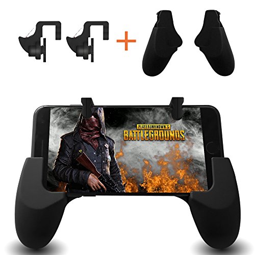 Mobile Game Controller, Smiler+ Sensitive Shoot and Aim Keys L1R1 and Gamepad for PUBG/Fortnite/Rules of Survival, Mobile Gaming Joysticks for Android IOS(1 Pair+1 Gamepad) Mobile Game Controller, Smiler+ Sensitive Shoot and Aim Keys L1R1 and Gamepad for PUBG/Fortnite/Rules of Survival, Mobile Gaming Joysticks for Android IOS(1 Pair+1 Gamepad)