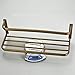 Leyden Antique Brass Towel Shelves, Bath Towel Rack with Towel Bar for Bathroom Wall Mounted