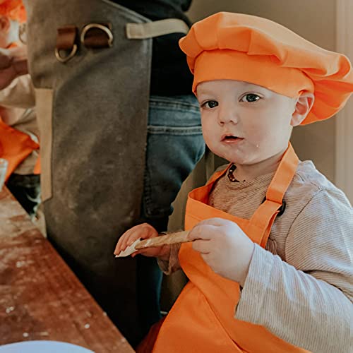 Dapper&Doll Kids Apron and Chef Hat Gift Set for Boys Girls Ages 410