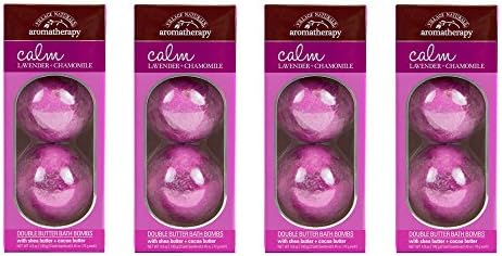 Village Naturals Aromatherapy, Bath Melts, Calm, Lavender & Chamomile Scent, Pack of 4