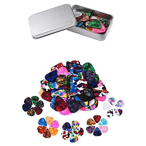Kasmena 60Pcs Guitar Picks,Unique Guitar Gift Guitar Plectrums for Bass, Electric and Acoustic Guitars Includes 0.46mm, 0.71mm, 0.96mm - Thumbnail 7