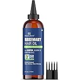 Botanic Hearth Rosemary Oil | 100% Pure, With Biotin, Jojoba & Castor Oils | Cold Pressed, Non Greasy, Non Sticky | Hair Oil 