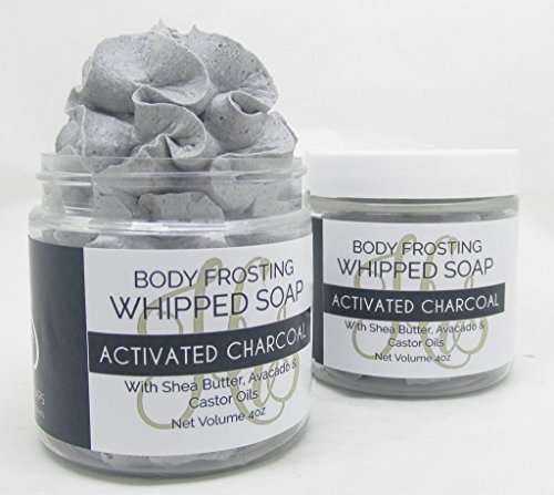 Activated Charcoal Whipped Soap | Homemade Soap | Body Wash | Charcoal Soap | Detox | Shaving Soap