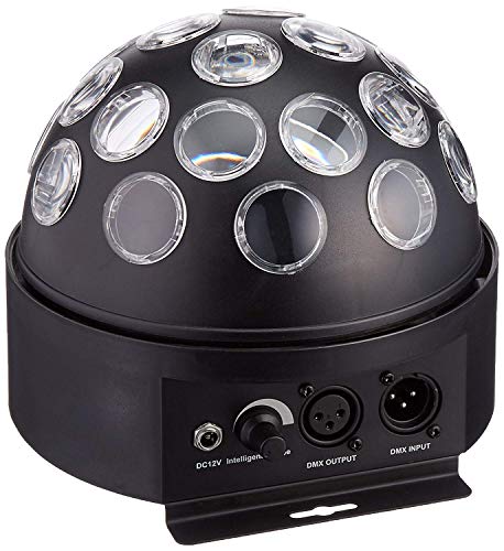 1byone 7.2" Dotted Dome Disco LED Light with Sound Activated and Dmx512 Control, 9.5 x 7.6 x 6.7" (O00QS-0061)