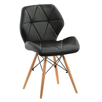 Red Oak - Neville (Black) - Set of 2 Chairs - Stylish Cafeteria Dining Chair