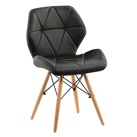 Red Oak - Neville (Black) - Set of 2 Chairs - Stylish Cafeteria Dining Chair