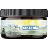 Earthley Wellness Sun Soothe After-Sun Lotion, Natural After Sun Care for Burn Relief, Botanical Skin Recovery Cream with Mango Butter, Calendula, &amp; Lavender, Family-Friendly (8 oz)
