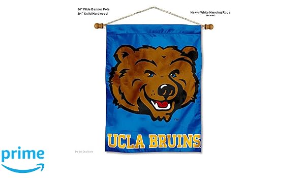 Wall Banners Decor College Flags And Banners Co Wall Banners Ucla Bruins Banner With Hanging Pole Menyari Com