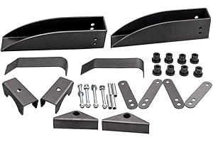 YANGCAN Rear Leaf Spring Relocation Pocket Set Compatible with Chevy Belair 150 210 1955-1957