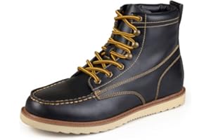 VANCE CO. Vance Mens Wyatt Tru Comfort Foam Lace-up Moc Toe Ankle Boot
