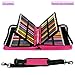 YOUSHARES 180 Slots PU Leather Colored Pencil Case - Large Capacity Carrying Case for Prismacolor Watercolor Pencils, Crayola Colored Pencils, Marco Pens, Gel Pens（Red）