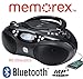 Memorex Bluetooth CD/MP3 Boombox Flexbeats AM/FM Tuner with Digital Display MP3862 - Black (Certified Refurbished)