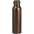 Pure Copper Water Bottle for Drinking - Indian Handmade Ayurveda Healing Benefit Water Bottle for Travel, Hiking, Gym, Office, Outdoor - Antique Finish - 950 ML