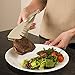 2 in 1 Bonke Tongs and Spatula - Perfect Salad, Fish, Spaghetti, Meat Steak Turner, Asparagus, Appetizer, Vegetable Tongs or Spatulas in Kitchen when Cooking - Flexible Nylon