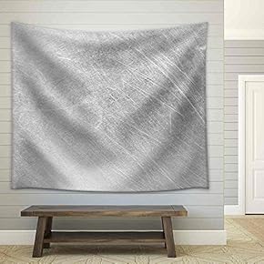 Stainless Steel Texture - Fabric Wall Tapestry Home Decor - 51x60 inches