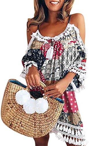 Swimwear,BaZhaHei Womens Letters Print Baggy Swimwear Bikini Cover-ups Beach Dress Women Dress Ladies Holiday Vacation Costume Sundress Loose Skirts Mini Summer Tops T-Shirt Dress Swimming