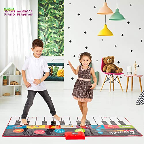 Abcotech Kids Piano Mat Giant Dance Floor Keyboard Sensory Toys