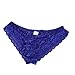 FEESHOW Sexy Men's Lace Briefs Sissy Pouch Underwear Crossdress Panties Lingerie Blue Large (Waistline 27.5-44.0