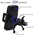 Car Mount,Car Phone Holder Bvenko Hide Lightning Cable and 360° Swivel Air Vent Car Phone Mount with A Quick Release Button Silicone pad Phone Holder for iPhone X,8/7Plus,Galaxy S8 and More