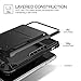 VRS Design [Damda Folder] TPU + Hard PC Hybrid Wallet Case Spring loaded [Shock Absorbent Cover] for Apple iPhone X / iPhone Xs [Black]
