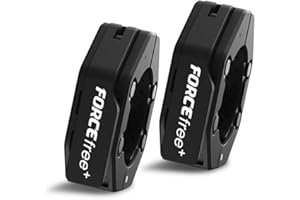 FORCEFREE+ Quick Release Barbell Collars - Slim Design, Non-Slip Secure, High-Strength Durable, Magnetic Convenience - Fits 2-Inch Olympic Bars