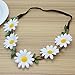 ReFaXi® Hippie Women Bohemian Floral White Daisy Flower Elastic Headband Headpieces for Festival Party