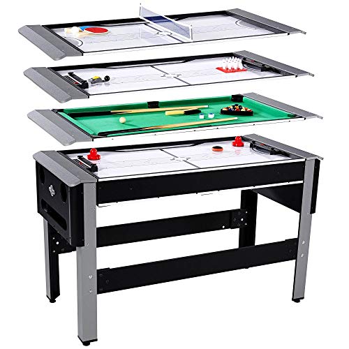 Lancaster 54" 4 in 1 Pool Bowling Hockey Table Tennis Combo Arcade Game Table - Thumbnail 2