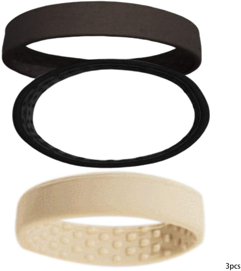XINCHI 3pcs Women Girls Silicone Foldable Hair Band Rope Ring Hairband Ponytail Holder