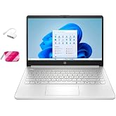 HP 2025 Student Laptop, Intel Processor N150(up to 3.6 GHz), 16G RAM, 256GB Storange (128GB UFS+128GB MSD) 14 Inch LED Screen,1 Year Office 365, Windows 11 Home,Silver,w/BTP Accessories