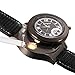 JewelryWe Novelty Quartz Wrist Watch with USB Electronic Rechargeable Windproof Cigarette Lighter for Men (Black)