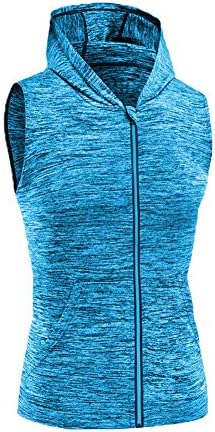 SquareAesthetic Men's Gym Bodybuilding Sleeveless Hoodie Training Muscle Zipper Polyester Causal Breathable Sweatshirt Tank Top Vest-LAKEBU-XL